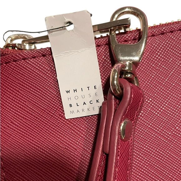 ββSOLDββ WHBM Stud Zip top Envelope Clutch w/detachable wrist strap - NWT - Picture 3 of 3